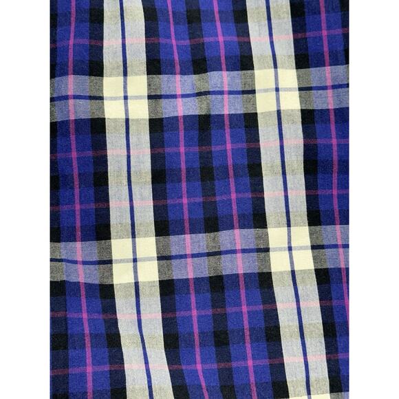 J Crew Mens‎ Shirt Size Large Washed Tartan Button Down Long Sleeve Purple Plaid - Picture 7 of 7